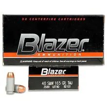 CCI Blazer .45 Colt 200 Grain Jacketed Hollow Point Ammunition, 50/Box