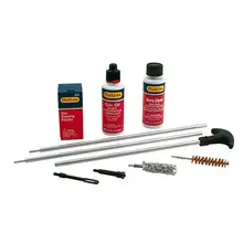 Outers 98416 Pistol Cleaning Kit for 9mm, .38 Special, and .357 Mag with Aluminum Rod