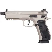 CZ 75 SP-01 Tactical Urban Grey 9mm Pistol with 5.2in Threaded Barrel, Night Sights, Suppressor Ready - 10+1 Rounds