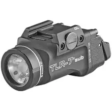 Streamlight TLR-7 Sub Ultra Compact Tactical Weapon Light for Glock 43X/48, 500 Lumens, Black Anodized Aluminum - 69400