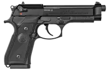 Beretta M9 Semi-Automatic .22LR Pistol, 5.3" Barrel, 10 Rounds, Black Bruniton Steel Slide, Checkered Aluminum Grip