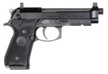 "Beretta 92FSR .22 LR Semi-Automatic Pistol with Suppressor Ready Kit, 4.9" Threaded Barrel, 15 Rounds, Black Polymer Grip, Sniper Gray Aluminum Frame"