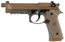 Beretta M9A3-G Italy Type 9mm 5" 10RD J92M9A3G with Flat Dark Earth Steel Slide and Polymer Grip