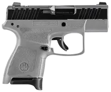 Beretta APX A1 Carry 9MM Luger, 3.30" Barrel, 6+1/8+1 Rounds, Wolf Gray Frame, Matte Black Serrated Slide with Optics Cut - JAXN926A1