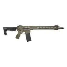 FOSTECH Stealth Raptor AR15 Rifle 5.56NATO, 16" Faxon Barrel, MACH-1 16" M-LOK Rail, Nickel Boron Low Mass BCG, Tomahawk Stock, OD Green