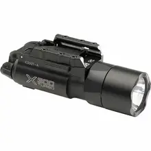 SureFire X300T-A Turbo Weapon Light, Black Anodized Aluminum, 650 Lumens White LED Bulb, 514 Meters Beam