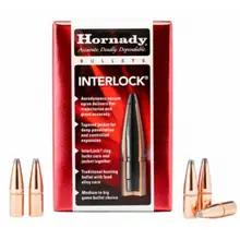 Hornady Interlock .30 Cal .308" Diameter 165gr Soft Point (SP) Rifle Bullets - 100 Count Box (3040)