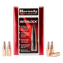Hornady Interlock .35 Cal .355" 170 Gr SP Rifle Bullets, 100/Box - 3501