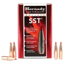 Hornady 6.5mm .264 SST 123 Grains Rifle Bullets, 100 Count - 26173