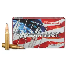 Hornady American Whitetail .243 Win 100gr Interlock Boat-Tail Soft Point Ammunition, 20 Rounds - 8047