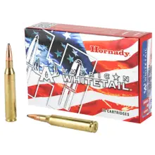 Hornady American Whitetail .25-06 Remington 117 Grains Interlock Boat-Tail Soft Point Ammunition, 20 Rounds - 8144