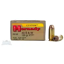 Hornady .40 S&W 155gr XTP Custom Ammunition, 20 Rounds - 9132