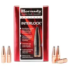 Hornady Interlock .45 Cal .452" Dia 245 Grain SP Rifle Bullet, 50/Box