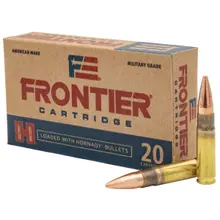 Hornady Frontier .300 Blackout Ammunition, 125 Grain FMJ, 20 Rounds - FR400
