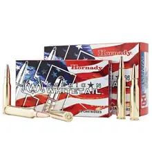 Hornady American Whitetail 30-30 Winchester 150 Grain Round Nose Soft Point Ammunition, Box of 20 Rounds (80801)