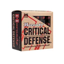 HORNADY CRITICAL DEFENSE .30 CARBINE AMMUNITION 25 ROUNDS FTX HP 110 GRAINS 81030