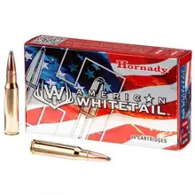 Hornady American Whitetail 6.5 Creedmoor 129 Grain Interlock Spire Point Ammo, 20 Rounds - 81489