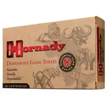 Hornady Dangerous Game .500-416 Nitro Express 400 Gr Solid Ammo, 20 Rounds/Box - 82682