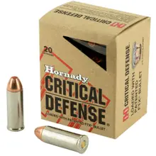 Hornady Critical Defense .45 Colt FTX Ammunition, 185 Grains, 20 Rounds - 92790