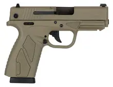 BERSA BP9FDECC Concealed Carry 9MM, Double Action, Flat Dark Earth, Polymer Grip, 3.2" Barrel, 8 Round Pistol