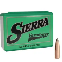 Sierra Varminter 6mm .243 85gr Soft Point Spitzer Bullets, 100 Count Box