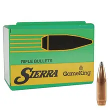 Sierra GameKing 30 Cal .308 Diameter 165gr Hollow Point Boat-Tail Bullets, 100 Count Box