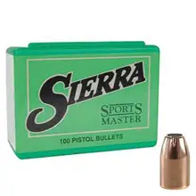 Sierra Sports Master 9mm .355" Dia 115 Grain JHP Bullet, 100/Box