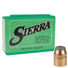 Sierra Sports Master .44 Caliber .4295" Diameter 180 Grain Jacketed Hollow Point Bullets, 100 Count