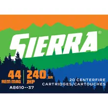 Sierra Sports Master .44 Rem Mag 240 Grain JHP Outdoor Master Ammunition - 20 Rounds per Box