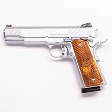 American Classic 1911 Trophy 45 ACP 5in Chrome Pistol with Hardwood Grip - 8+1 Rounds