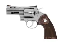 Colt Python .357 Magnum 3" Barrel Stainless Steel Revolver with Walnut Target Grip, 6-Round Capacity