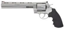 Colt Anaconda .44 Magnum Revolver, 8" Stainless Steel Barrel, 6 Rounds, Hogue Rubber Grip