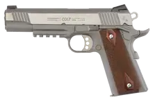 Colt 1911 XSE Government Rail Gun 9mm, 5" Match Barrel, Novak Sights, Rosewood Grip, Stainless Steel