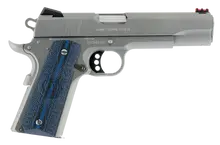 Colt 1911 Competition Series 70 Government Model .45 ACP, 5" National Match Barrel, 8+1 Capacity, Stainless Steel Finish, G10 Blue Grip, Semi-Automatic Pistol (O1070CCS)