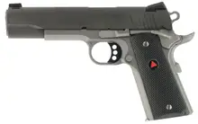 Colt 1911 Delta Elite 10mm Auto 5" Stainless Steel Pistol with Black Carbon Steel Slide and 8+1 Capacity