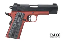Colt Commander Lightweight 45 ACP 4.25in Red Anodized Frame Pistol with 8+1 Rounds