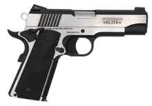 Colt Combat Elite Commander 1911 9mm Two-Tone Stainless/Black, 4.25" Barrel with G10 Half Checkered Grip & Night Sights - O4082CE