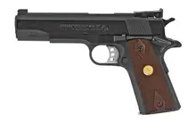 Colt Gold Cup National Match 38 Super, 5" Barrel, Blued Steel Frame & Slide, 9+1 Capacity, Double Diamond Checkered Rosewood Grip