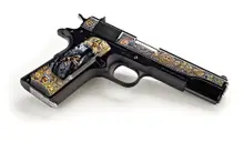 Colt 1911 Government .38 Super 5" Barrel Aztec Empire Edition with Engraved Knife - TALO Exclusive