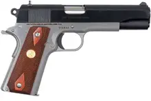 Colt 1911 Classic Government 45ACP Two-Tone 7RD Pistol with Wood Grips