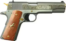 Colt 1911 Government Spirit of America TALO Exclusive, Stainless .45 ACP, 5" Barrel, 7-Round, with Cherry Grips