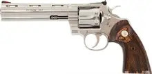 Colt Python .357 Magnum, 6" Barrel, Stainless Steel, Walnut Grips, Factory Blemished
