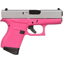 Glock 43 9mm, 3.39" Barrel, Pink Satin/Aluminum, 6 Round Capacity