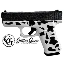 Glock 43X 9MM Glitter Gunz Tactical Cow Pistol