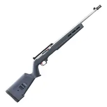 RUGER 10/22 SATIN STAINLESS SEMI AUTOMATIC RIFLE - 22 LONG RIFLE - 18.5IN - GRAY