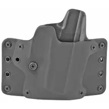 Black Point Tactical Leather Wing OWB Right Hand Holster for S&W M&P 9/40 Compact M2.0, 4" Barrel, Black - 105862