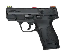SMITH & WESSON M&P SHIELD SEMI-AUTO PISTOL WITH FIBER OPTIC SIGHTS AND THUMB SAFETY - .40 SMITH & WESSON