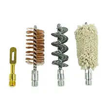 KleenBore 12 Gauge Shotgun Cleaning Set with #8-32 Thread, Bronze Bristle Brush and Cotton Mop