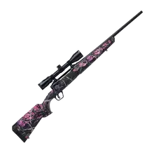 SAVAGE AXIS II XP COMPACT BOLT-ACTION RIFLE WITH BUSHNELL SCOPE - .243 WINCHESTER - MUDDY GIRL CAMO