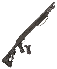 MOSSBERG 590 7-SHOT PUMP-ACTION SHOTGUN WITH FLEX PISTOL GRIP